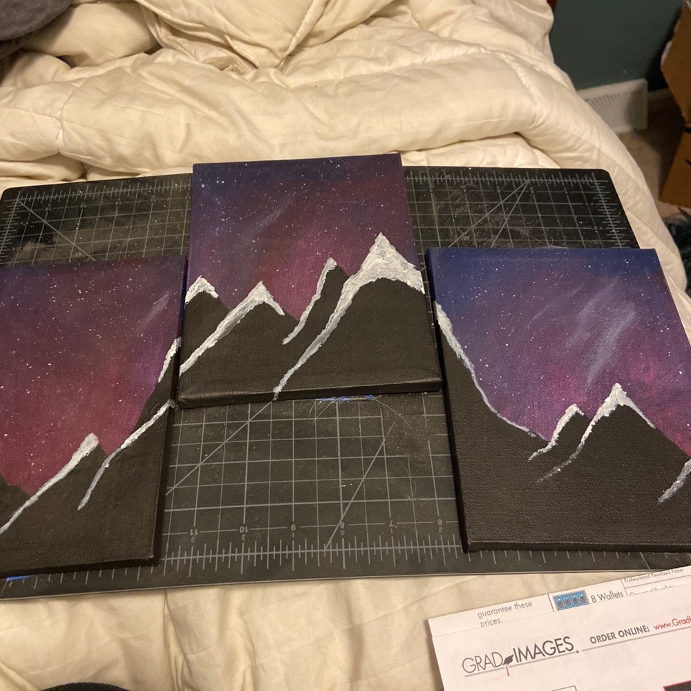 Set of 3 paintings!